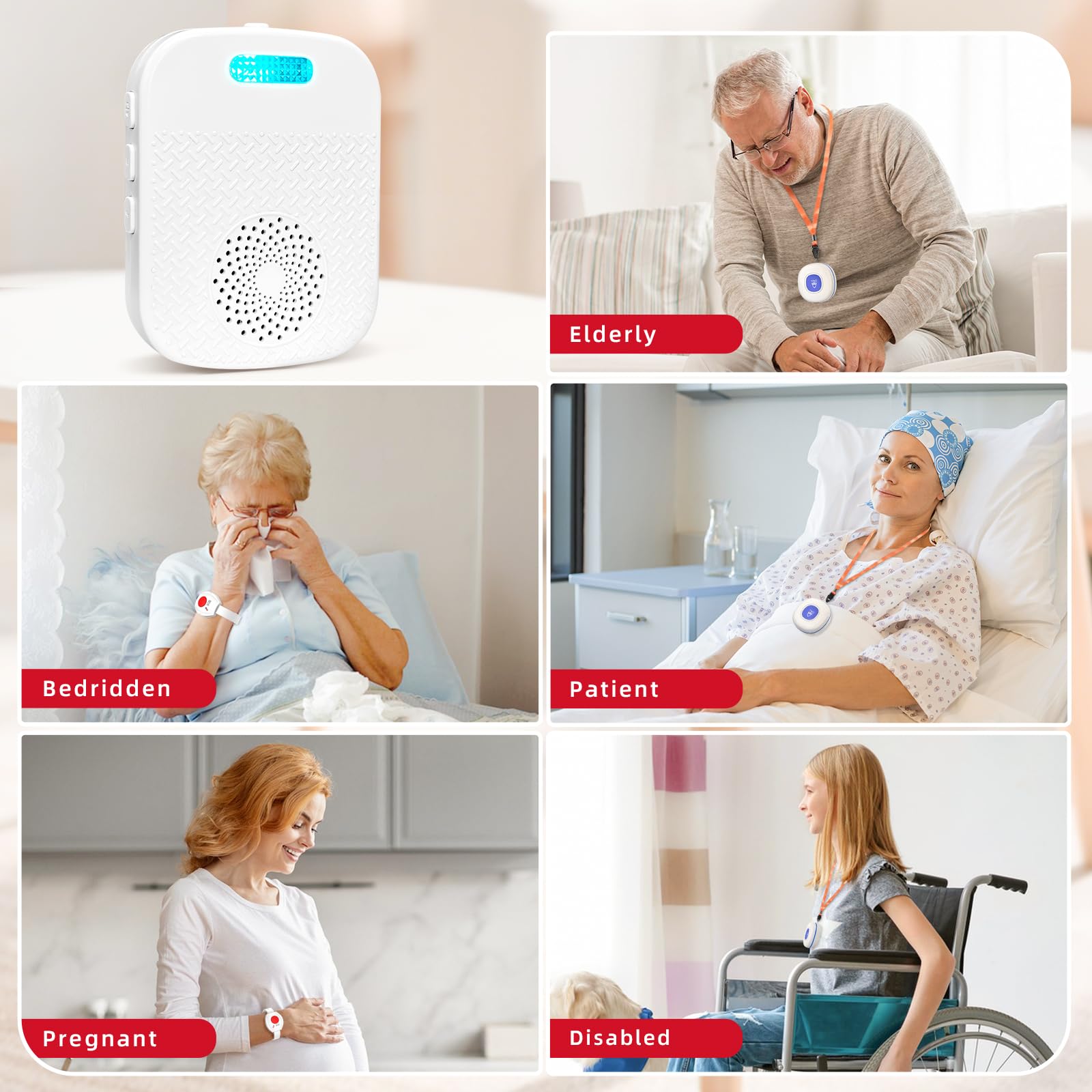 CallToU - Sistema de alerta de enfermería para el cuidado de personas mayores en el hogar (2 pagers y 2 botones). - BH+ ESSENTIALS