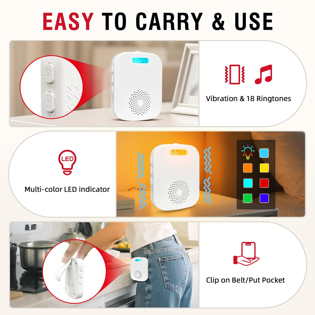CallToU - Sistema de alerta de enfermería para el cuidado de personas mayores en el hogar (2 pagers y 2 botones). - BH+ ESSENTIALS