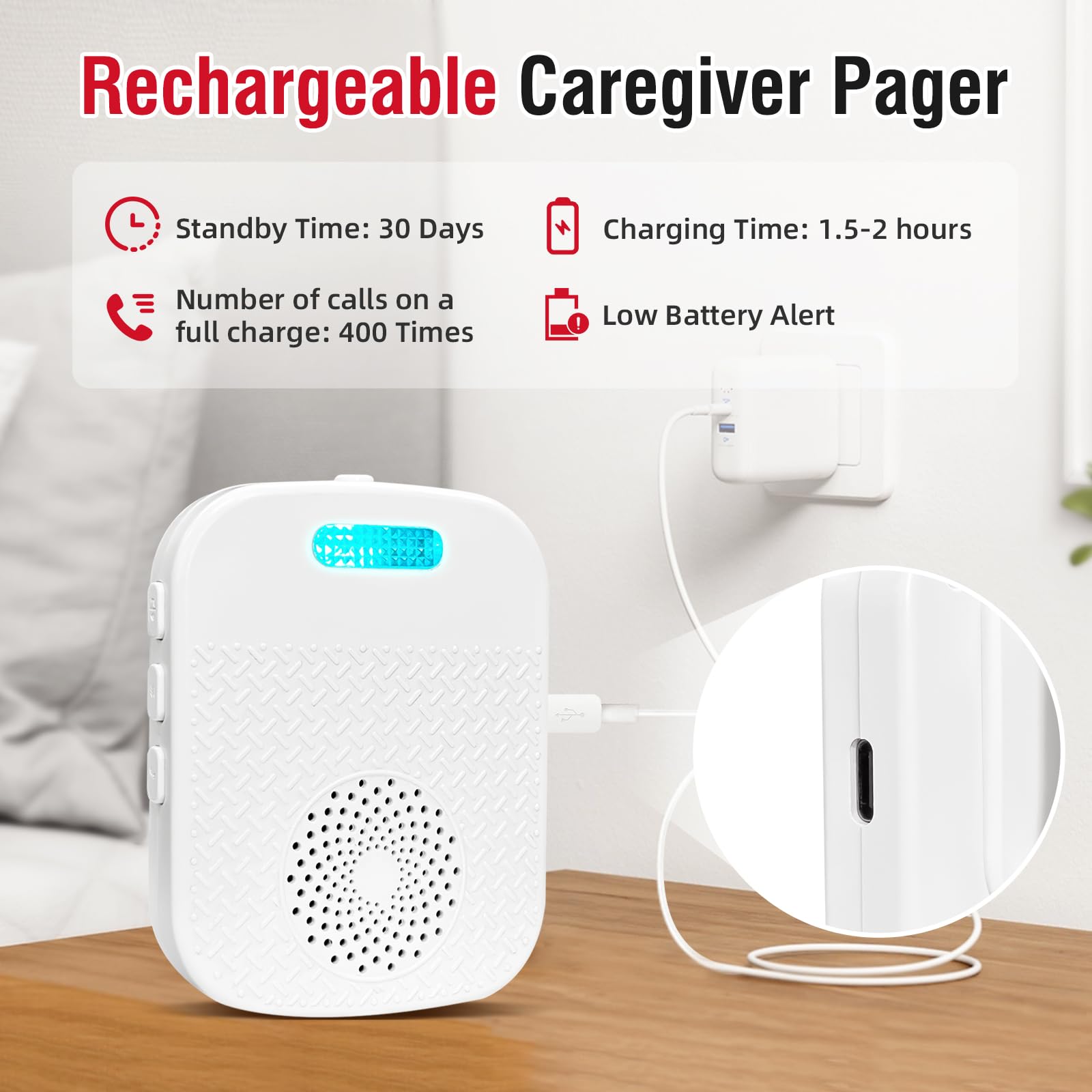 CallToU - Sistema de alerta de enfermería para el cuidado de personas mayores en el hogar (2 pagers y 2 botones). - BH+ ESSENTIALS