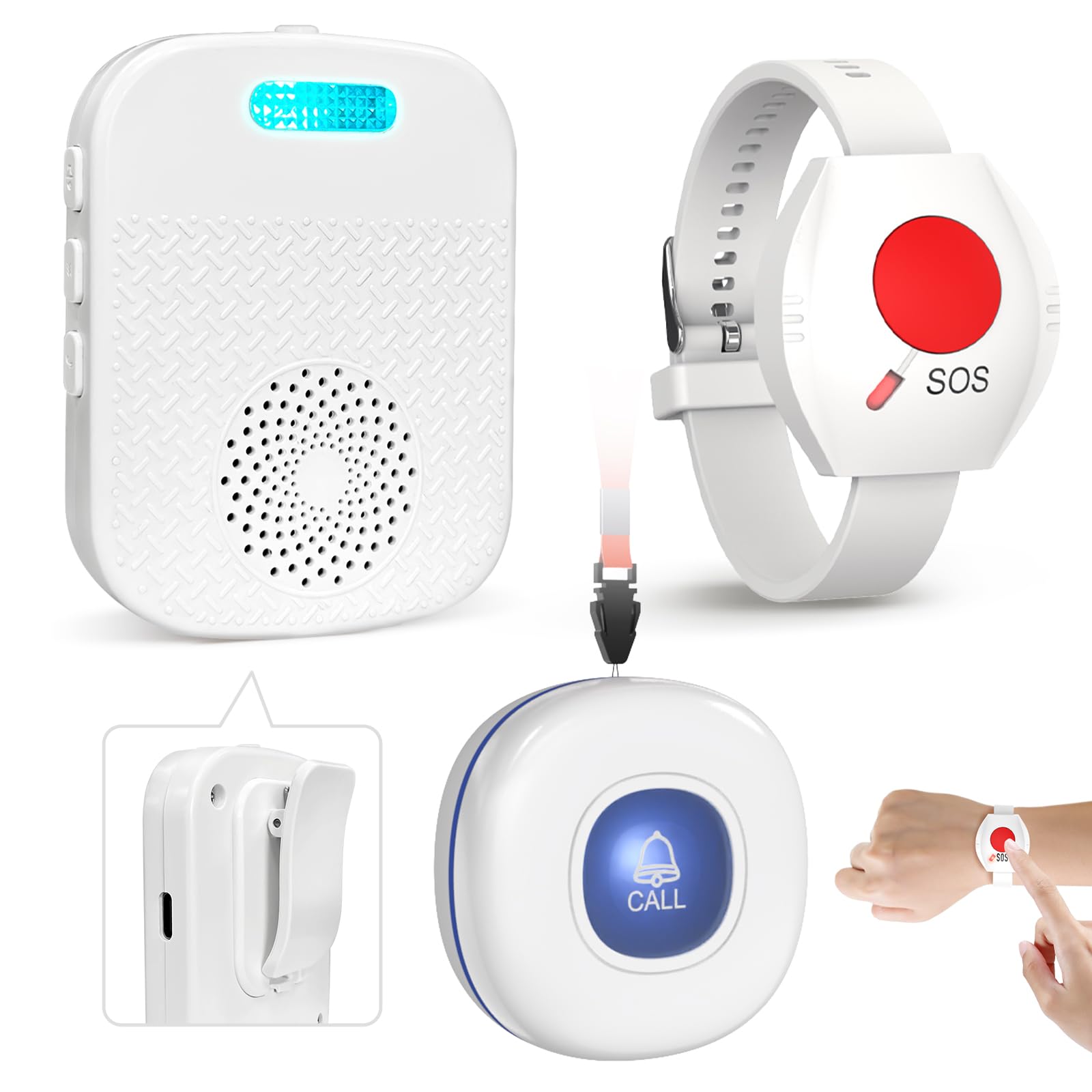 CallToU - Sistema de alerta de enfermería para el cuidado de personas mayores en el hogar (2 pagers y 2 botones). - BH+ ESSENTIALS
