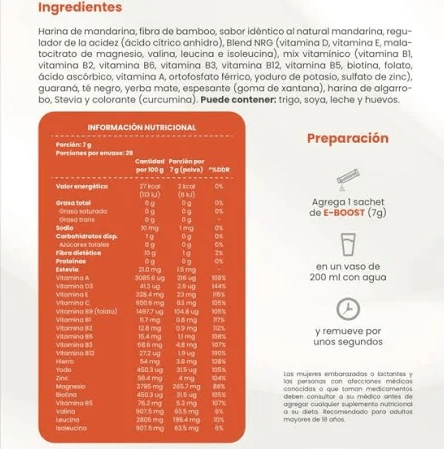 Eboost: Energizante Natural con Guaraná, Yerba Mate y Té Negro FWP - BH+ ESSENTIALS