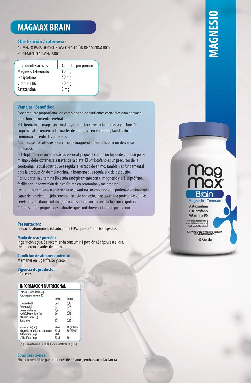 Mag Max Brain (60 Cápsulas) Newscience - BH+ ESSENTIALS