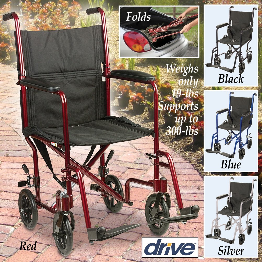 Silla de ruedas Ultra Liviana Plegable de aluminio Drive Medical - BH+ ESSENTIALS