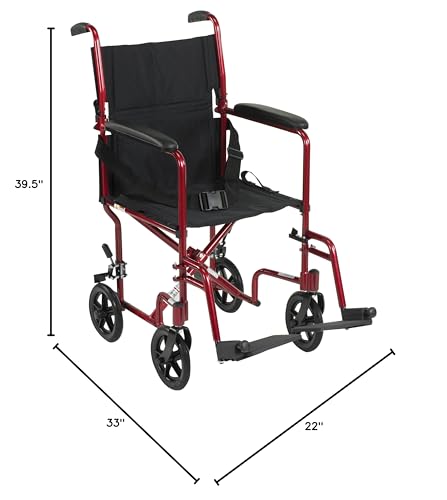 Silla de ruedas Ultra Liviana Plegable de aluminio Drive Medical - BH+ ESSENTIALS
