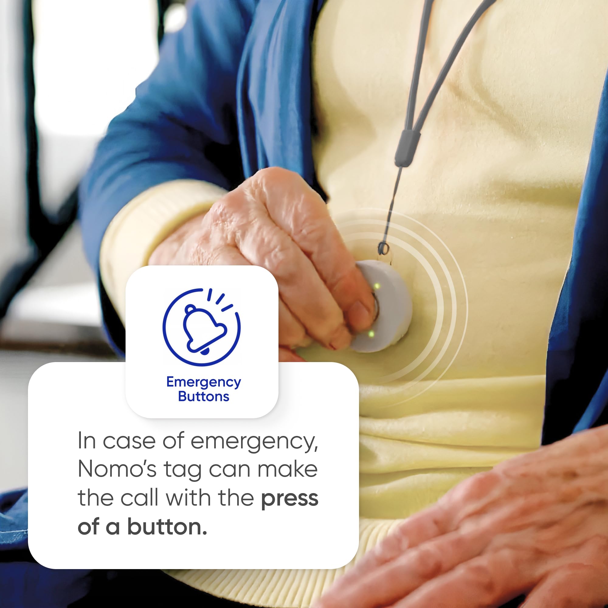 Sistema de alerta médica, detección de caídas para personas mayores, sistema de seguridad con monitoreo WiFi en el hogar, botón de llamada de emergencia, alerta de caídas personalizada, cuidador virtual, prueba gratuita de 60 días, suscripción mensual. - BH+ ESSENTIALS