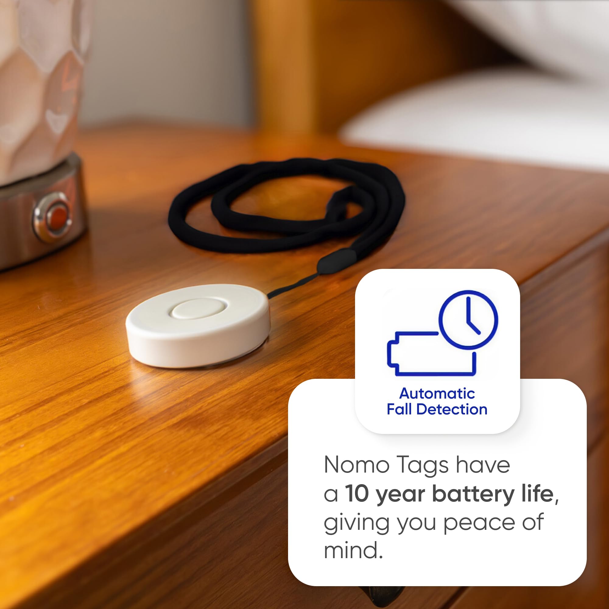 Sistema de alerta médica, detección de caídas para personas mayores, sistema de seguridad con monitoreo WiFi en el hogar, botón de llamada de emergencia, alerta de caídas personalizada, cuidador virtual, prueba gratuita de 60 días, suscripción mensual. - BH+ ESSENTIALS