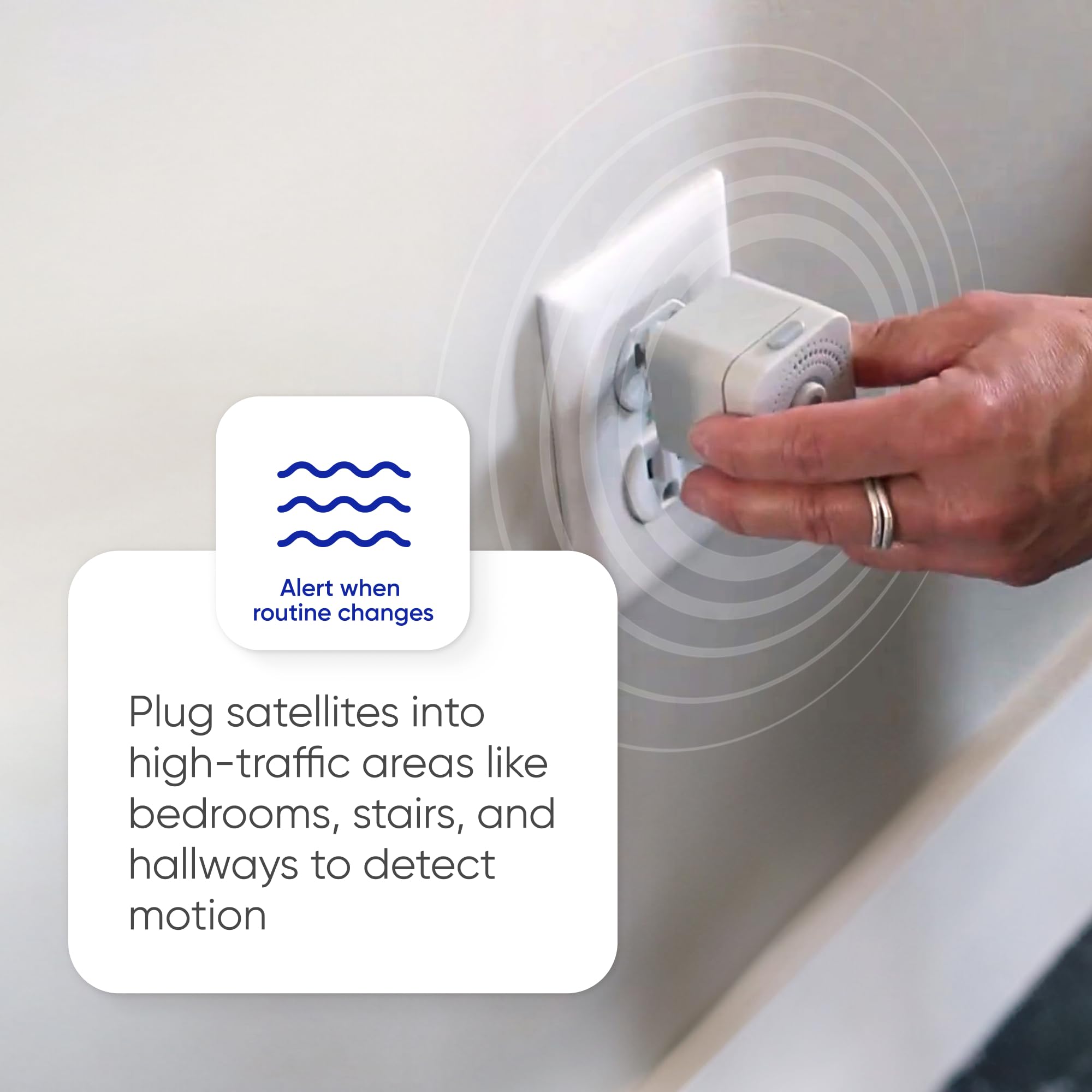 Sistema de alerta médica, detección de caídas para personas mayores, sistema de seguridad con monitoreo WiFi en el hogar, botón de llamada de emergencia, alerta de caídas personalizada, cuidador virtual, prueba gratuita de 60 días, suscripción mensual. - BH+ ESSENTIALS